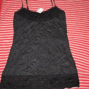 Black crinkle Cami (Maurices)